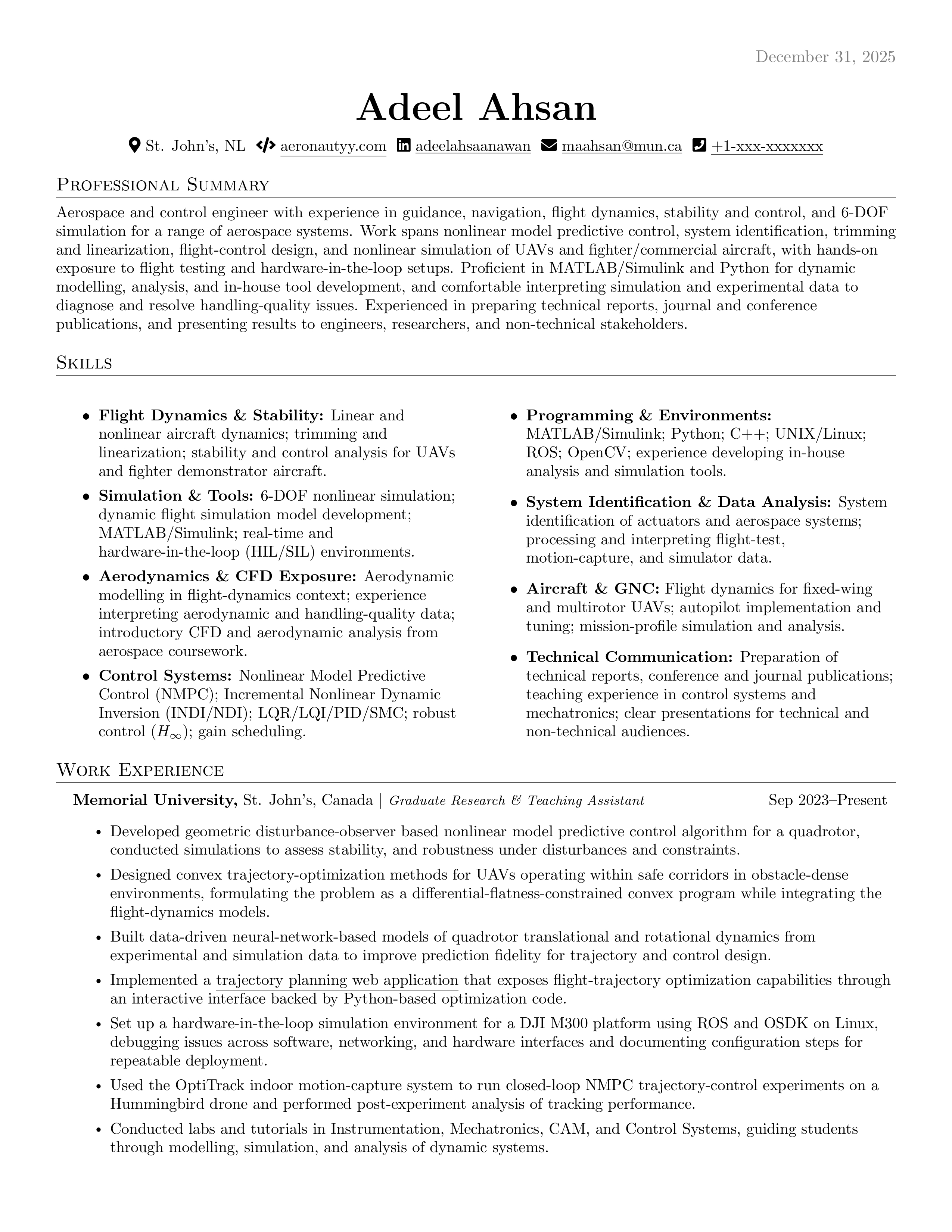 ATS-Friendly Overleaf Resume Template preview 1